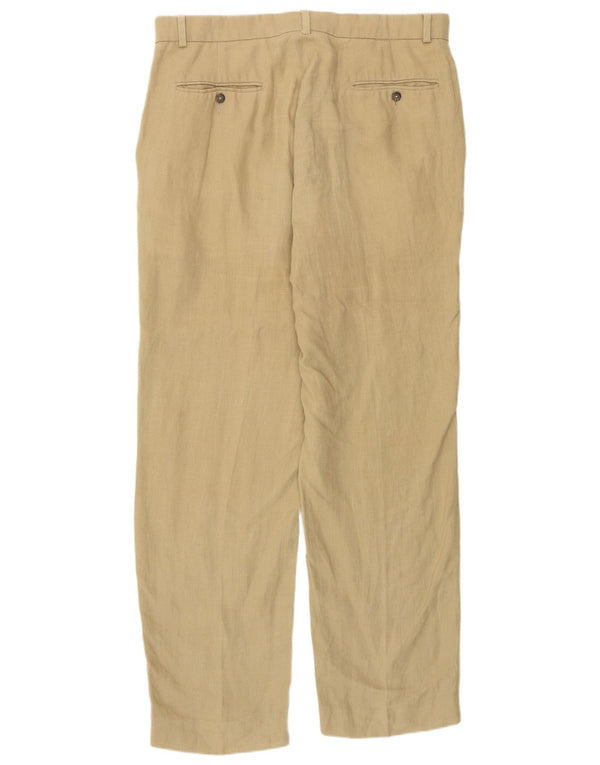 Мужские прямые брюки чинос Polo Ralph Lauren W34 L32, бежевый лен