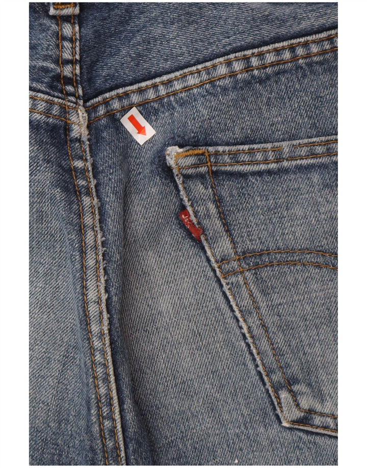 Мужские джинсовые шорты LEVI'S 501 W34, большие синие, хлопок