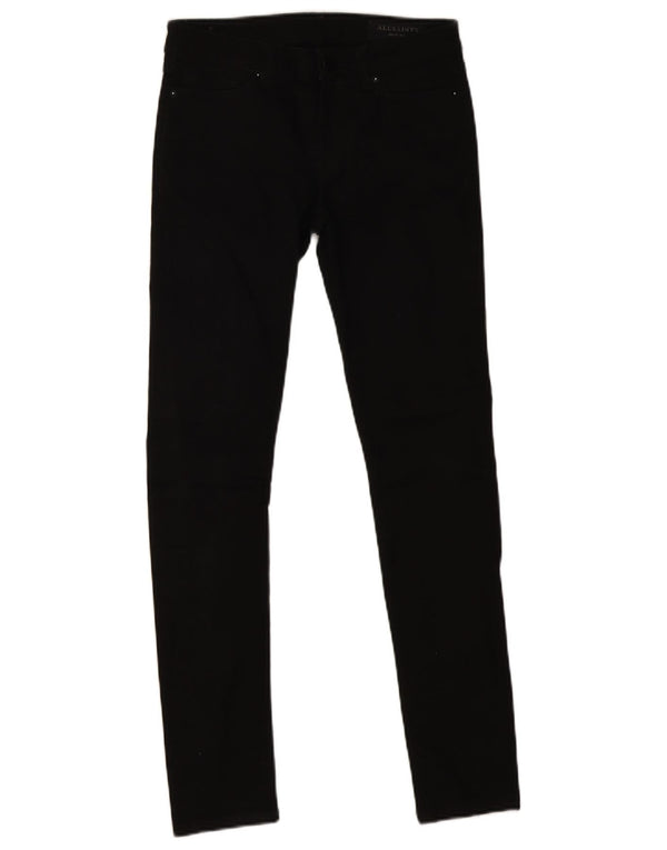 All Saints Womens Skinny Jeans W26 L28 Black Cotton