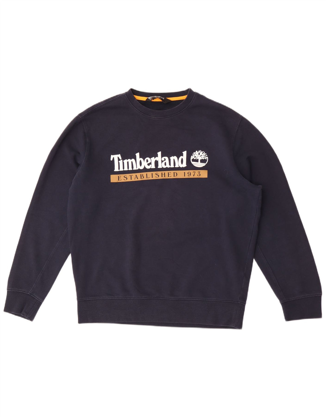 Мужской свитшот Timberland стандартного кроя с графикой, большой темно-синий