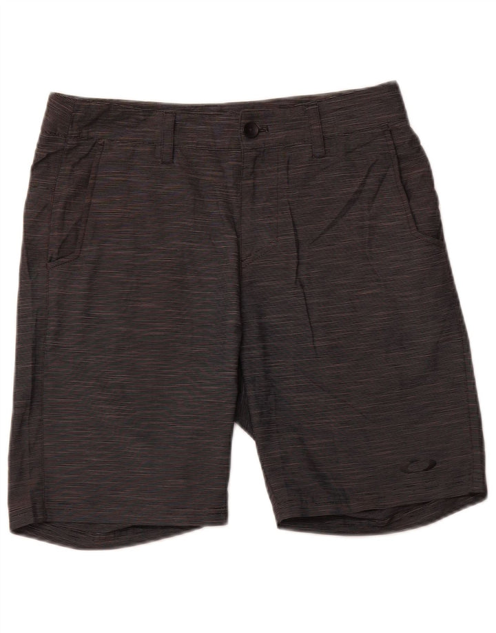 Мужские шорты чинос стандартного кроя Oakley W30, средние серые спортивные полоски в тонкую полоску