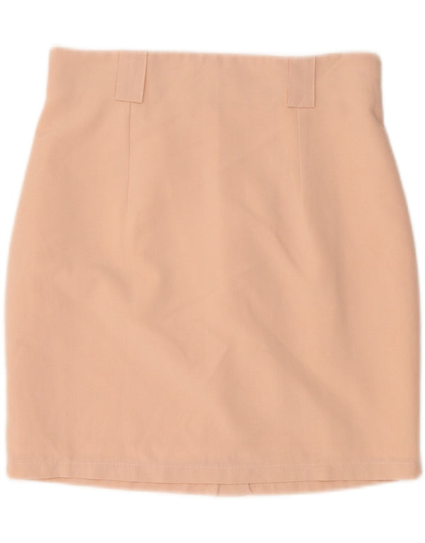 Vintage Womens Pencil Skirt IT 40 Small W27  Beige Polyester