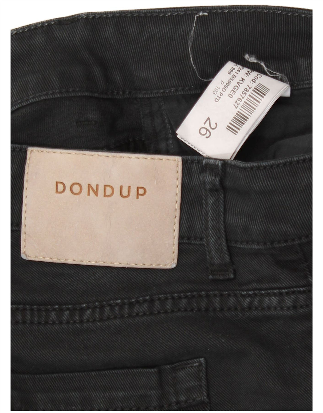 Dondup Женские расклешенные джинсы W26 L31 Черный хлопок