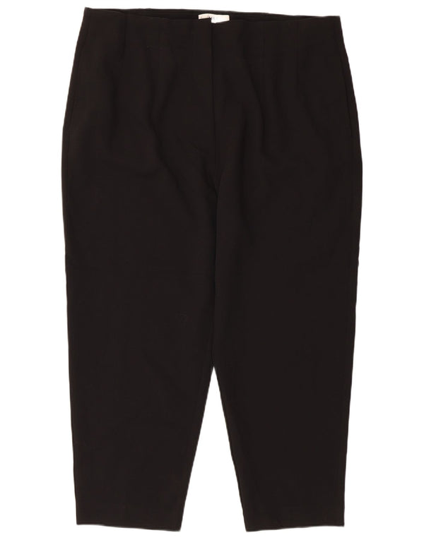 Женские зауженные укороченные брюки Marks & Spencer UK 18 XL W36 L24 черные