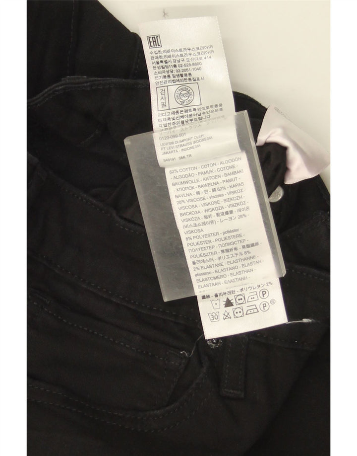Женские узкие джинсы Levi's 710 W30 L34, черный хлопок