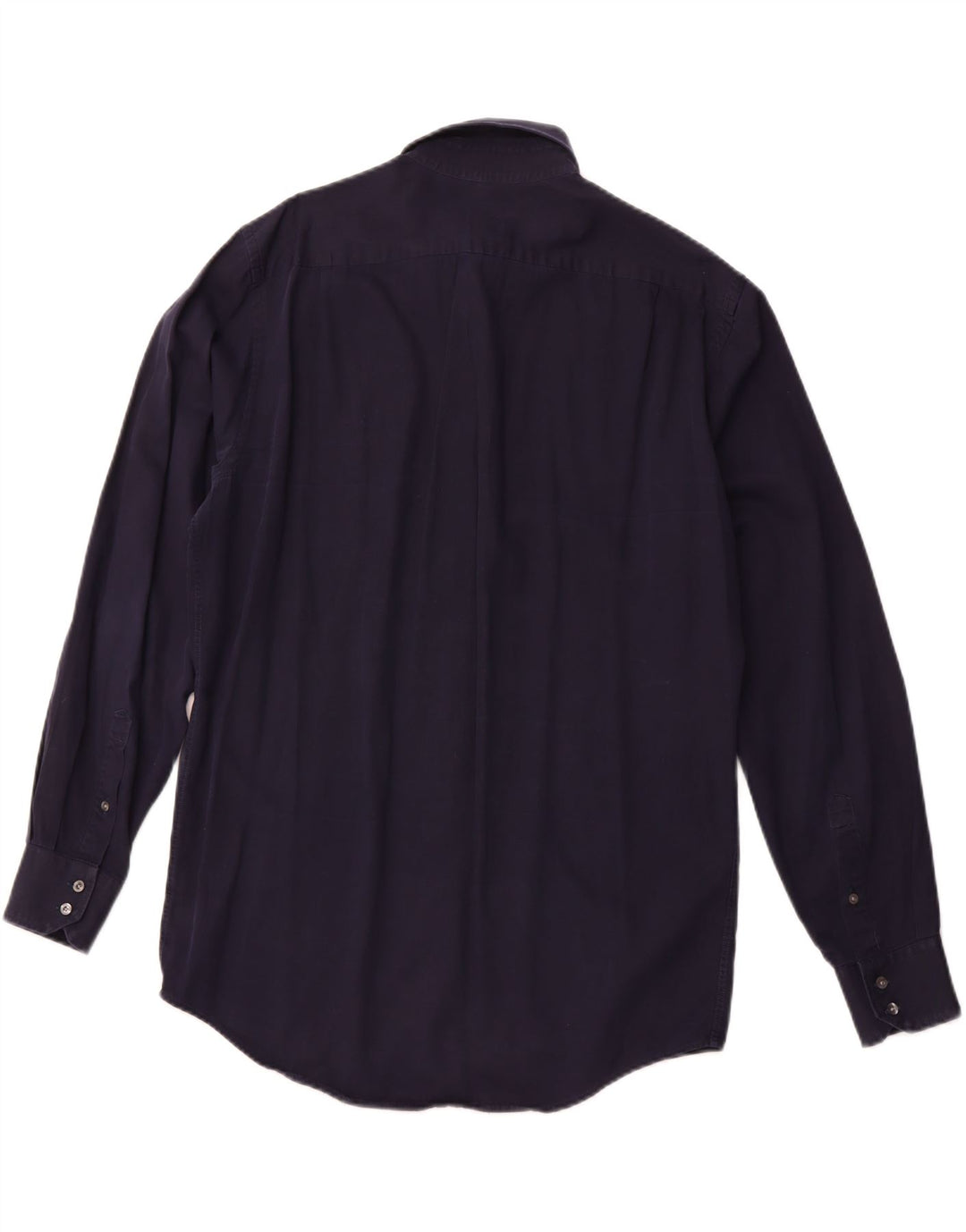 LACOSTE Мужская рубашка стандартного кроя, размер 41, средний темно-синий, хлопок