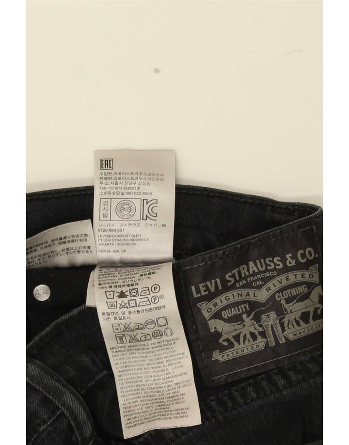 Мужские узкие джинсы Levi's W34 L30, черный хлопок