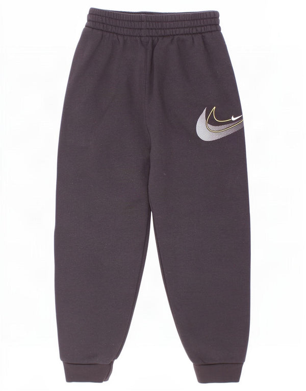 Спортивные брюки с графическим рисунком для мальчиков Nike, джоггеры, большой размер, черный хлопок, 6–7 лет