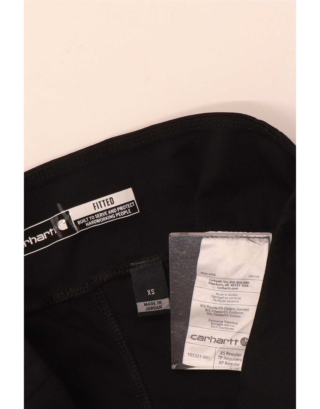 Женские облегающие леггинсы Carhartt UK 6 XS, черный полиэстер