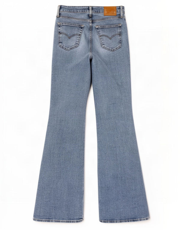 Женские расклешенные джинсы Levi's 726 W27 L34, синий хлопок