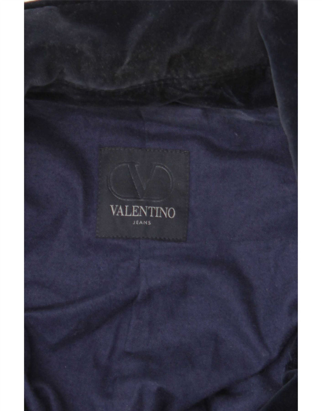 Женское двубортное пальто Valentino, размер 42, маленькое, темно-синее