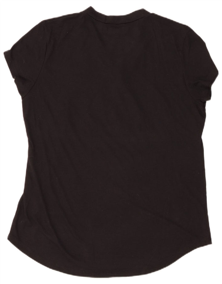 Женская футболка NFL New Orleans Saints с рисунком, топ UK 16, большой черный хлопок