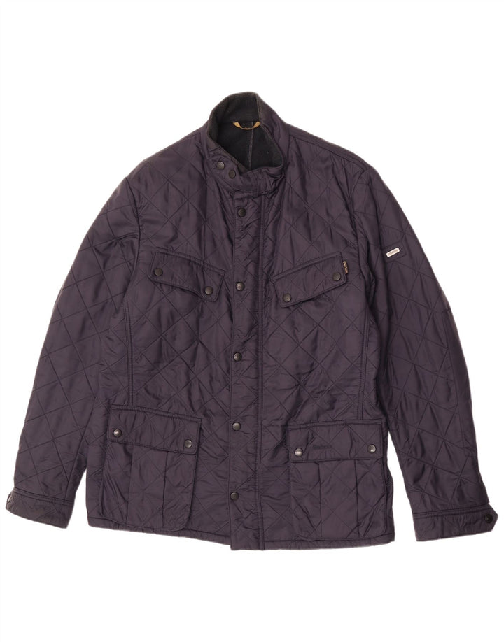 Мужская стеганая куртка Barbour UK 42 XL темно-синяя, полиэстер