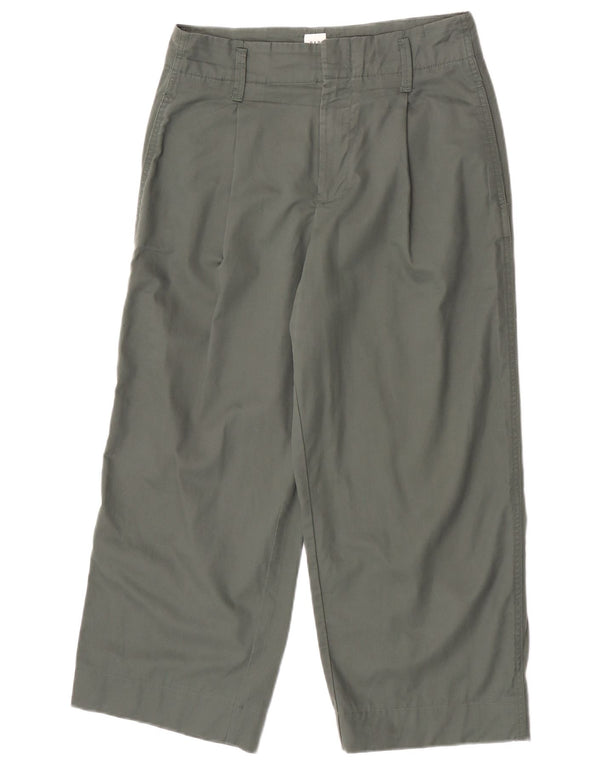 Женские укороченные брюки Gap с ремешком W27 L24, зеленый хлопок