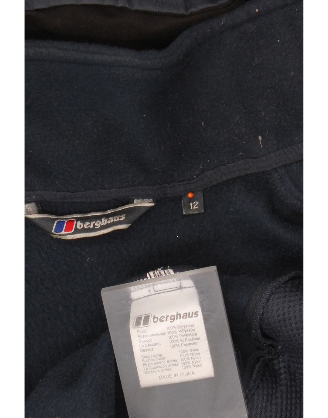 BERGHAUS Женская ветровка оверсайз с капюшоном UK 12 Средний Темно-Синий