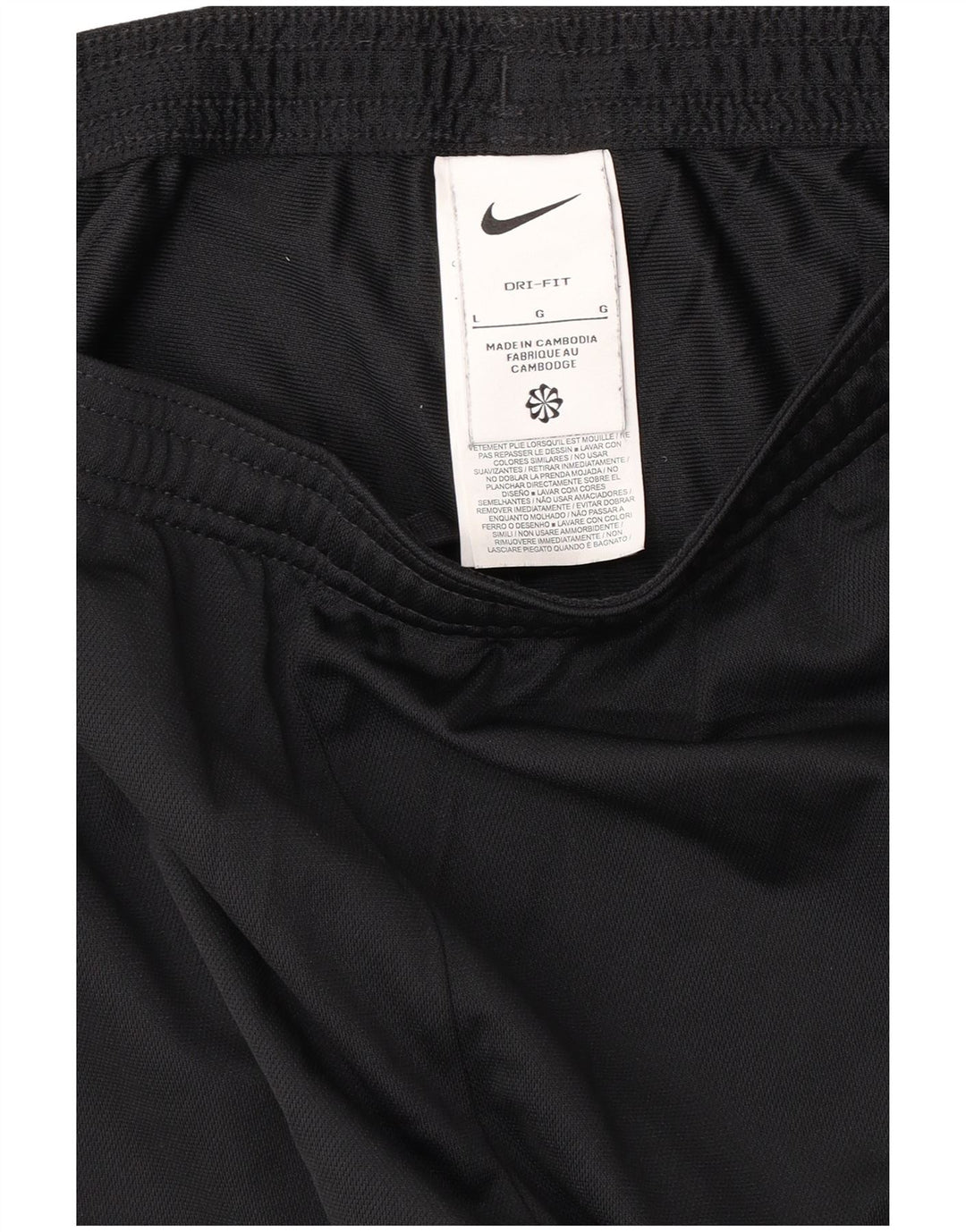 Женские спортивные брюки NIKE Dri Fit UK 14, большие черные полиэстеровые брюки
