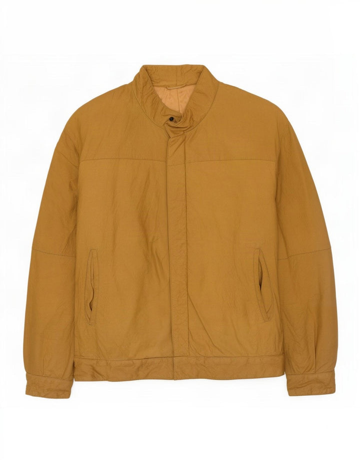 Винтажная мужская кожаная куртка IT 48 Medium Beige