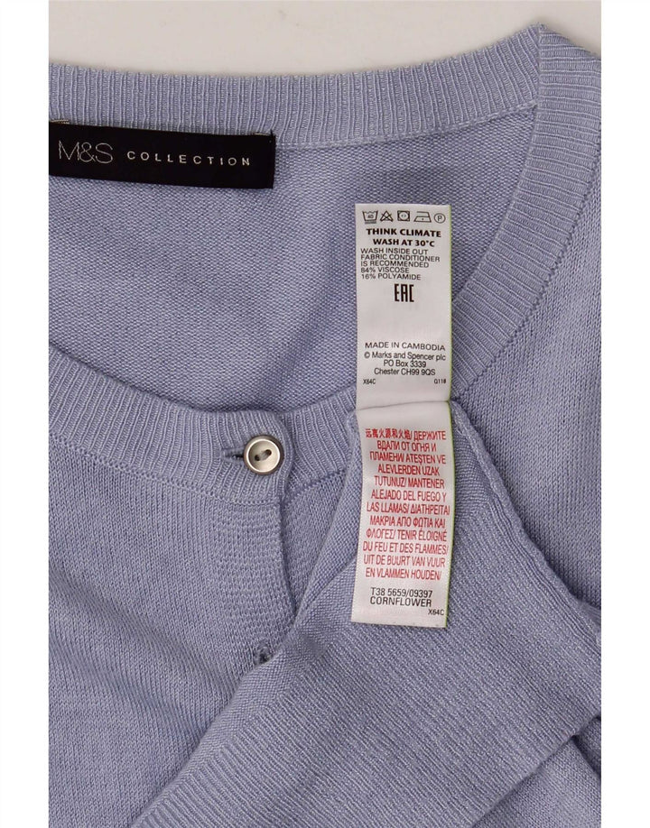 Женский кардиган Marks & Spencer UK 14, большой синий вискоза