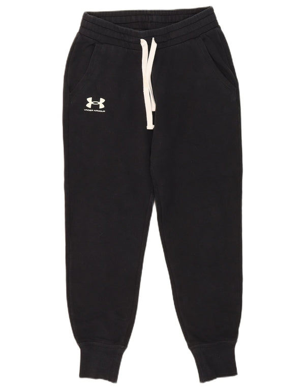 Женские спортивные брюки Under Armour, джоггеры UK 6 XS, черный хлопок