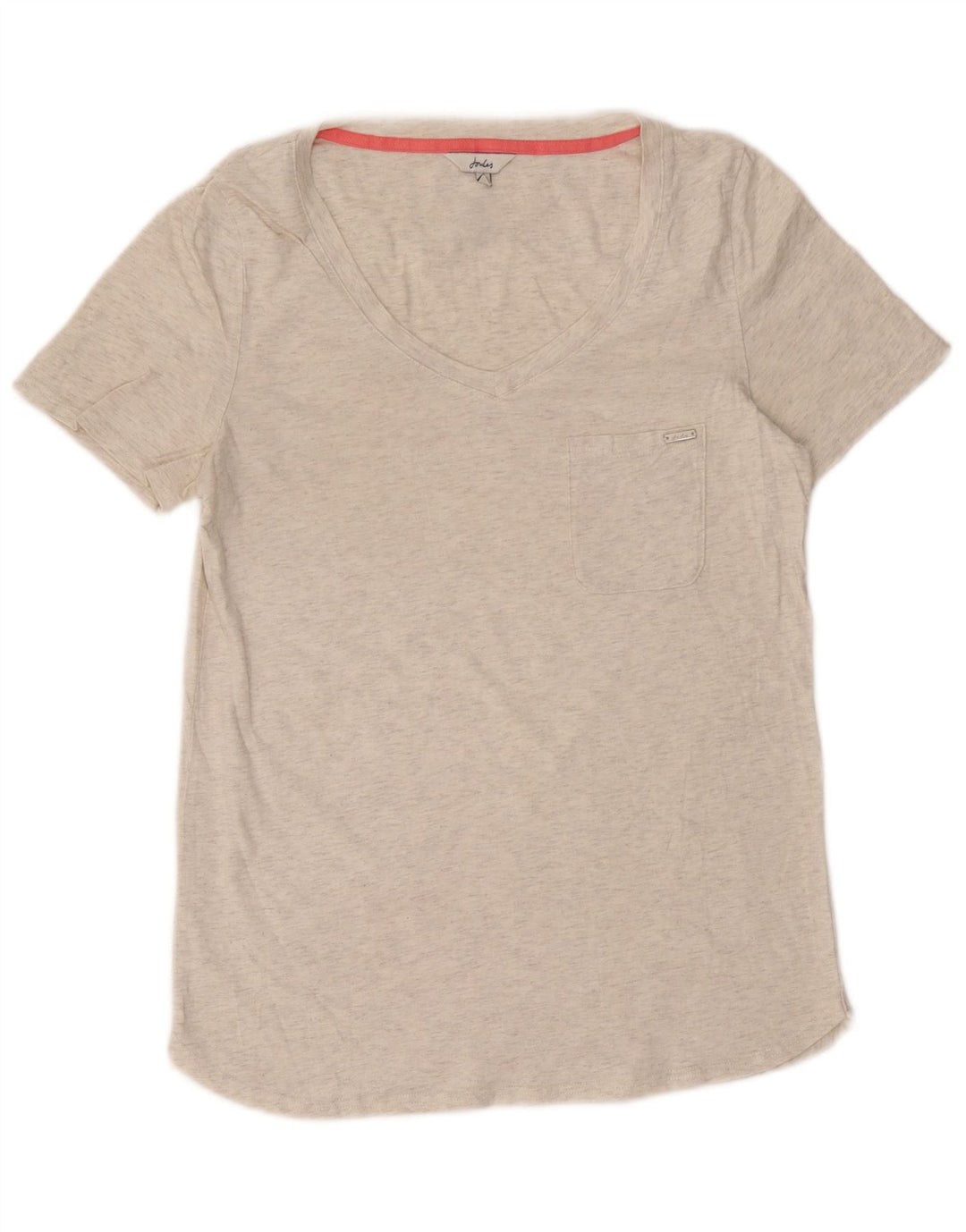 Женская футболка JOULES Top UK 12 Medium Off White в крапинку
