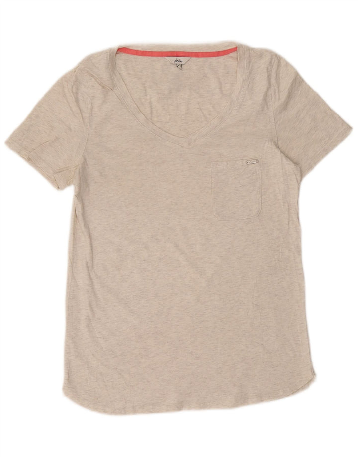 Женская футболка JOULES Top UK 12 Medium Off White в крапинку