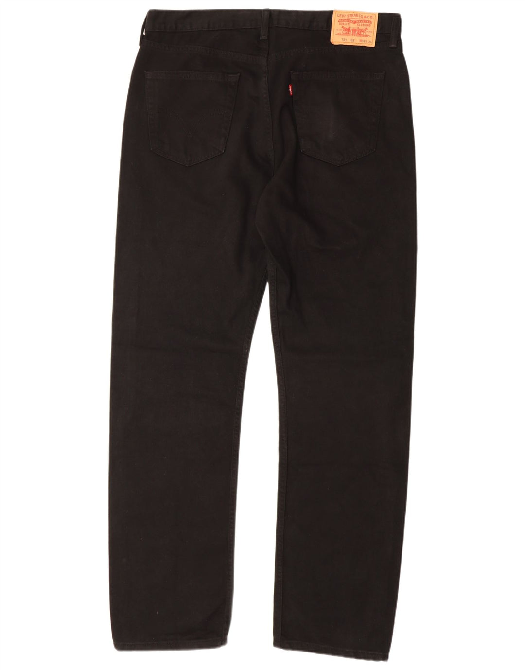 Мужские прямые джинсы Levi's 751 W38 L34, черный хлопок