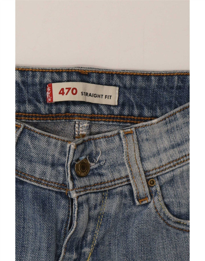 Женские прямые джинсы Levi's 470 W28 L26 синие