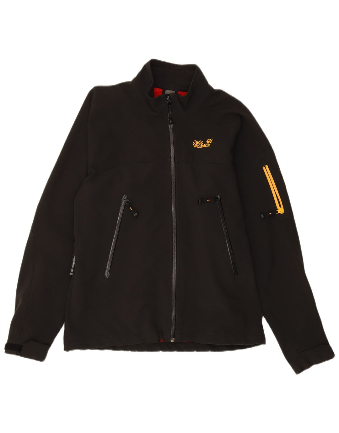 JACK WOLFSKIN Womens Unisex Windbreaker Jacket UK 18 XL Black Polyester