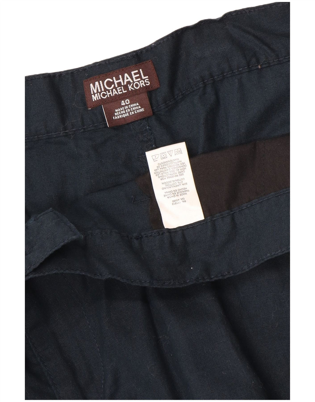Мужские шорты карго Michael Kors W40 XL темно-синие льняные
