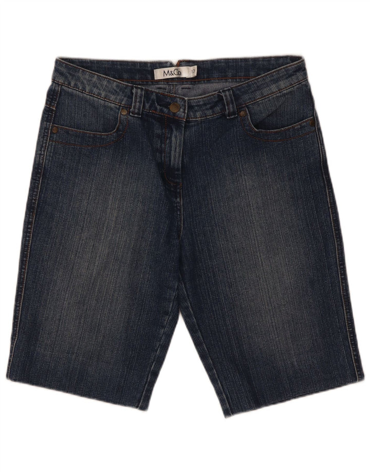 Женские джинсовые шорты M&Co UK 12 Medium W32 Синие, хлопок