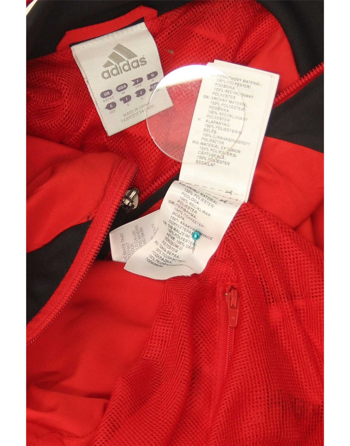 Мужской спортивный костюм Adidas с графическим рисунком, Великобритания, 40/42, средний красный, цветной блок