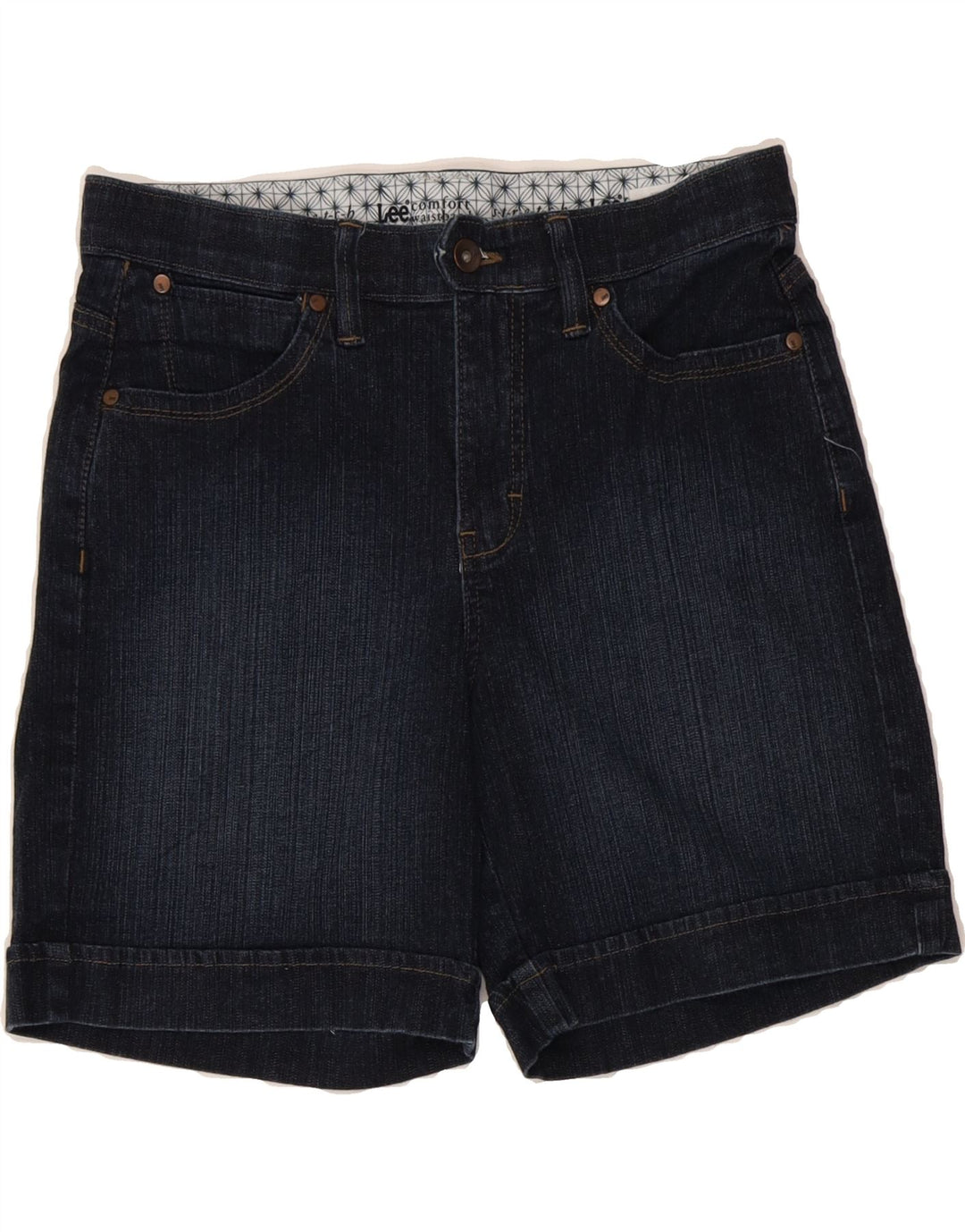 LEE Womens Denim Shorts US 8 Medium W30  Navy Blue Cotton Vintage Lee and Second-Hand Lee from Messina Hembry 