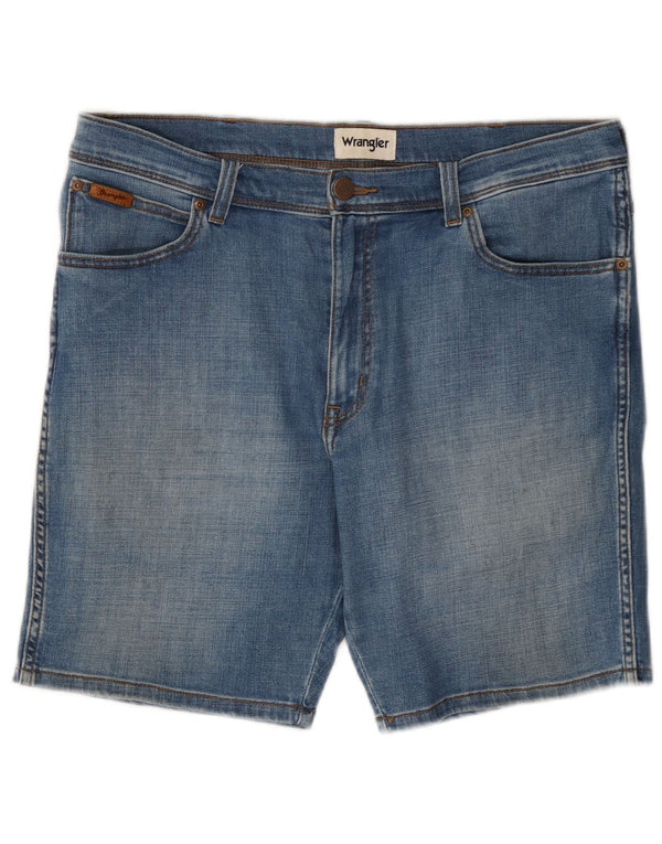 Мужские джинсовые шорты Wrangler Texas W34, большие синие, хлопок