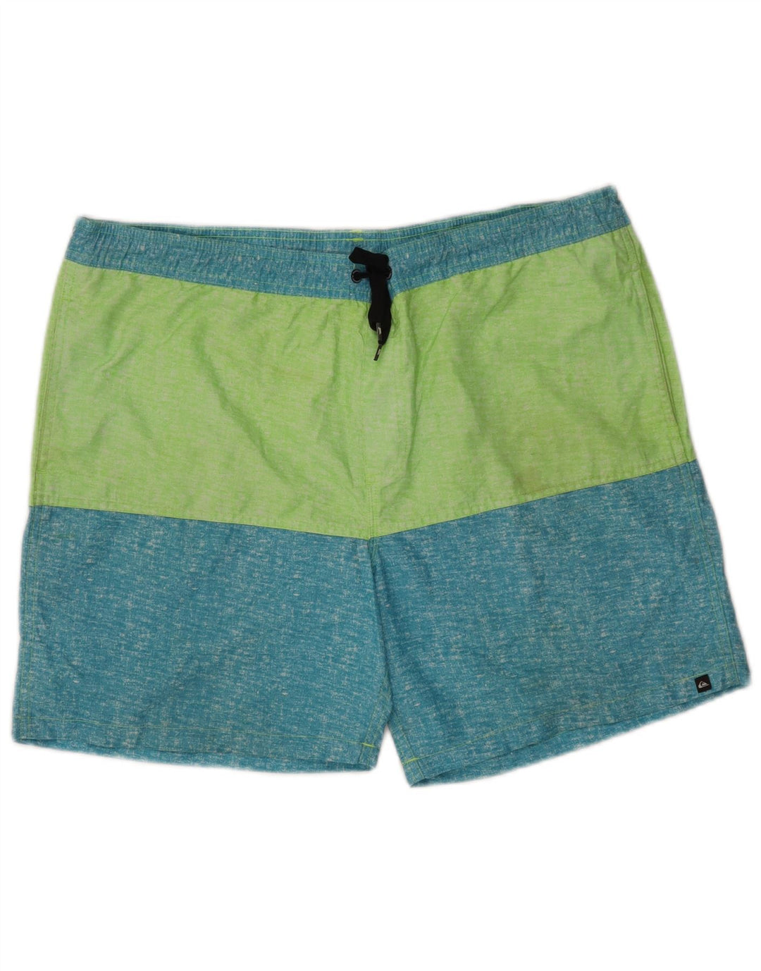 Мужские шорты для плавания Quiksilver, большие зеленые цветные блоки