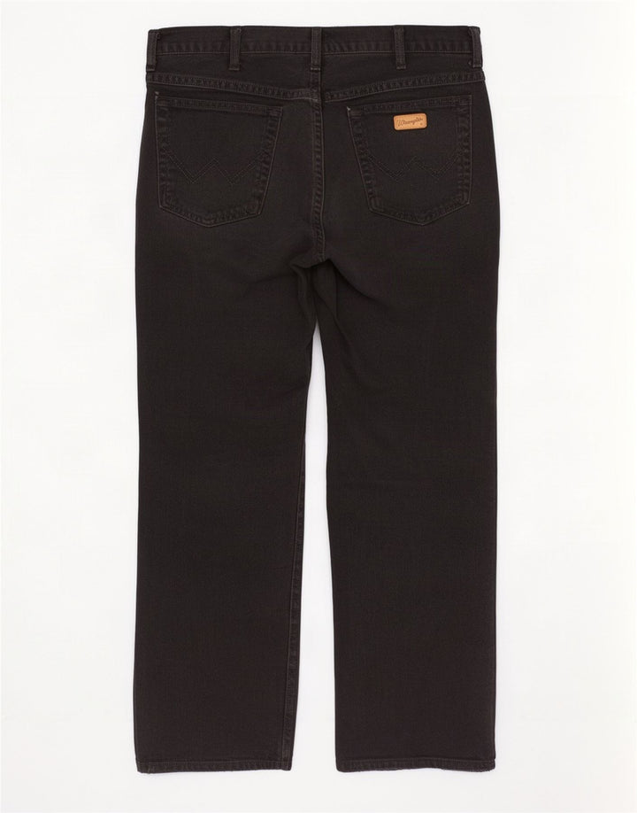 Мужские прямые джинсы Wrangler Texas W35 L30, черный хлопок