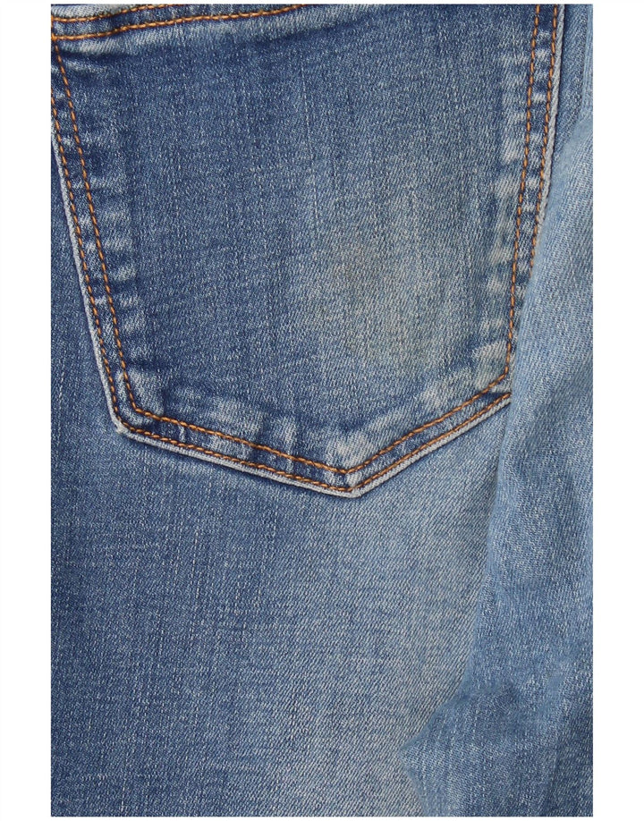 Женские потертые узкие джинсы ZARA EU 38, маленькие W28 L28, синие