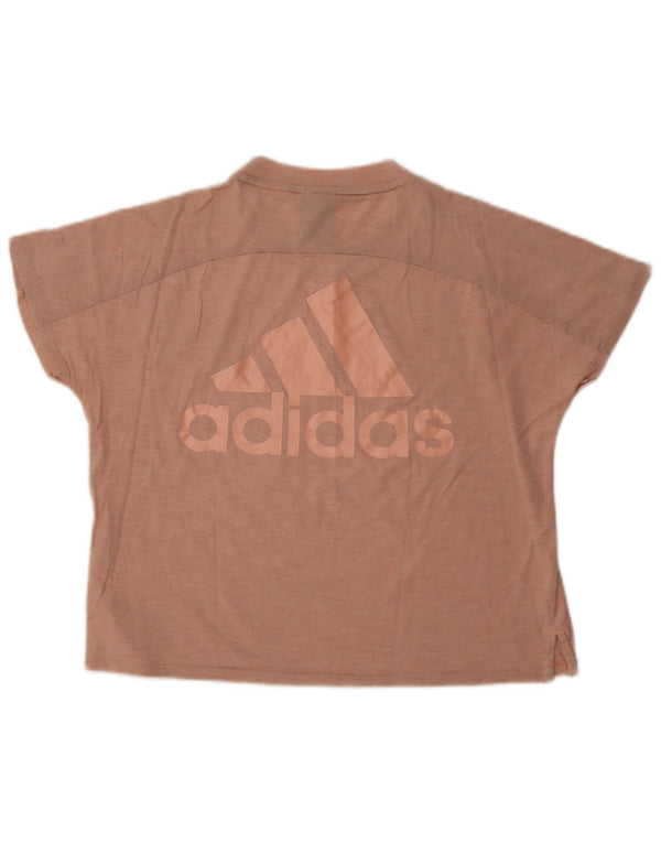 Женская футболка оверсайз с рисунком Adidas Top UK 4/6 XS Розовый