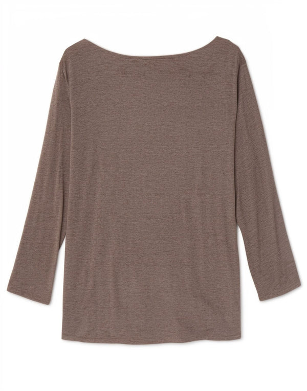 Женский топ Massimo Dutti с рукавом 3/4 UK 12, средний серый, вискоза