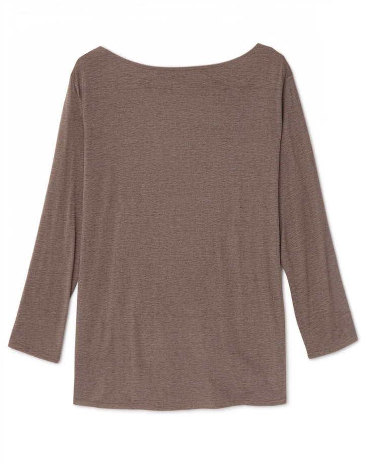 Женский топ Massimo Dutti с рукавом 3/4 UK 12, средний серый, вискоза