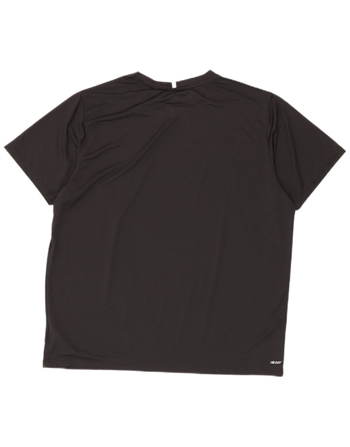 Мужская футболка New Balance Top 2XL черная из полиэстера