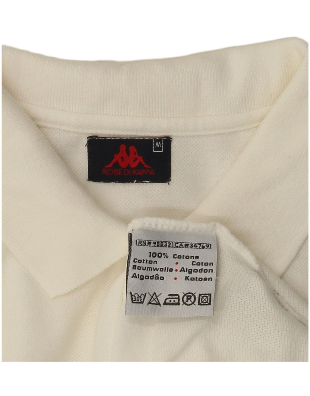 Женская рубашка поло без рукавов KAPPA UK 12, средний белый хлопок, белый цвет