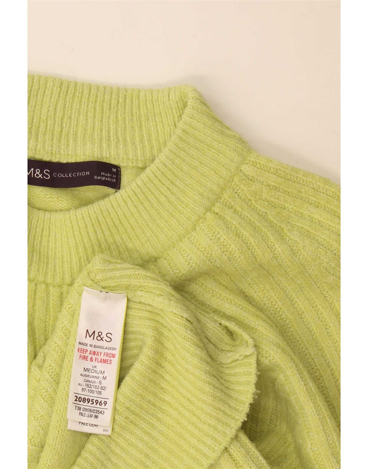 Женский джемпер с высоким воротником Marks & Spencer, Великобритания 14, средний зеленый