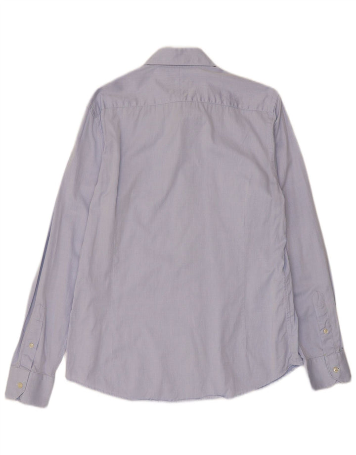 Мужская рубашка Massimo Dutti, размер 41, средний синий Argyle/Diamond