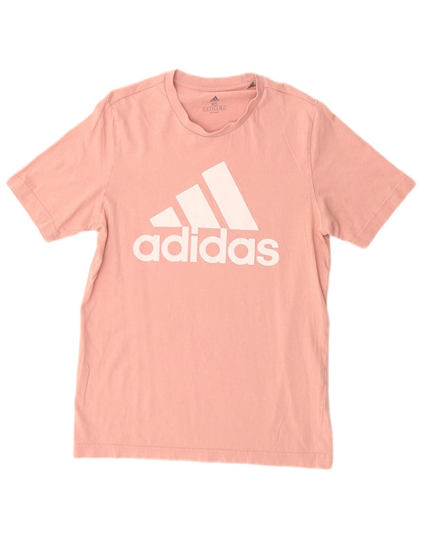 Женская футболка с рисунком ADIDAS Top UK 6 XS, розовый хлопок