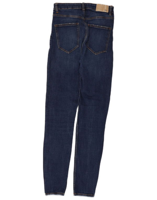 Женские джинсы скинни Zara EU 36 XS W26 L27 Темно-синие