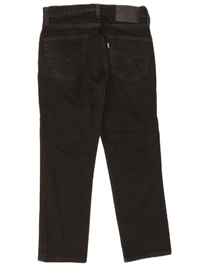 Мужские укороченные прямые джинсы LEVI'S W30 L24 черные