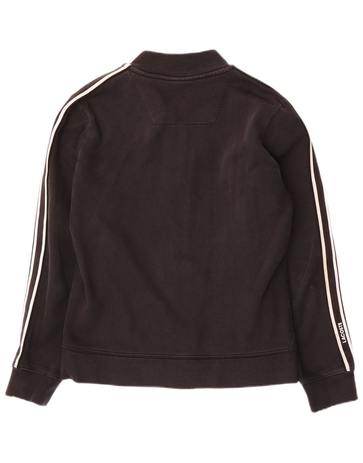 LACOSTE Мужской спортивный костюм, верхняя куртка, размер 3, маленький, черный хлопок