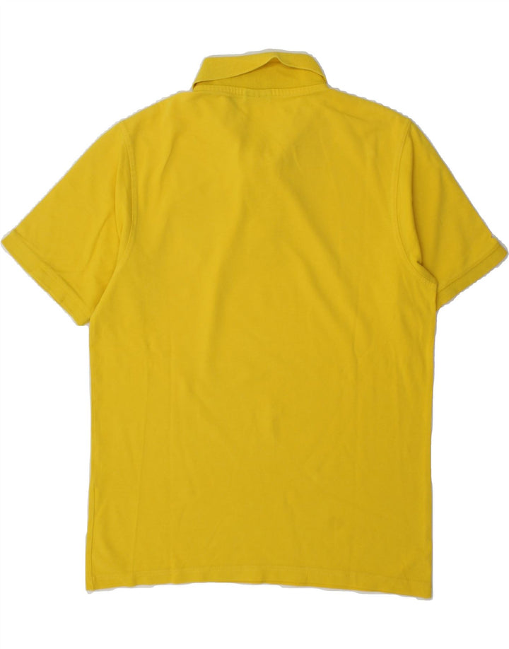 ERREA Mens Graphic Polo Shirt Medium Yellow Vintage Errea and Second-Hand Errea from Messina Hembry 