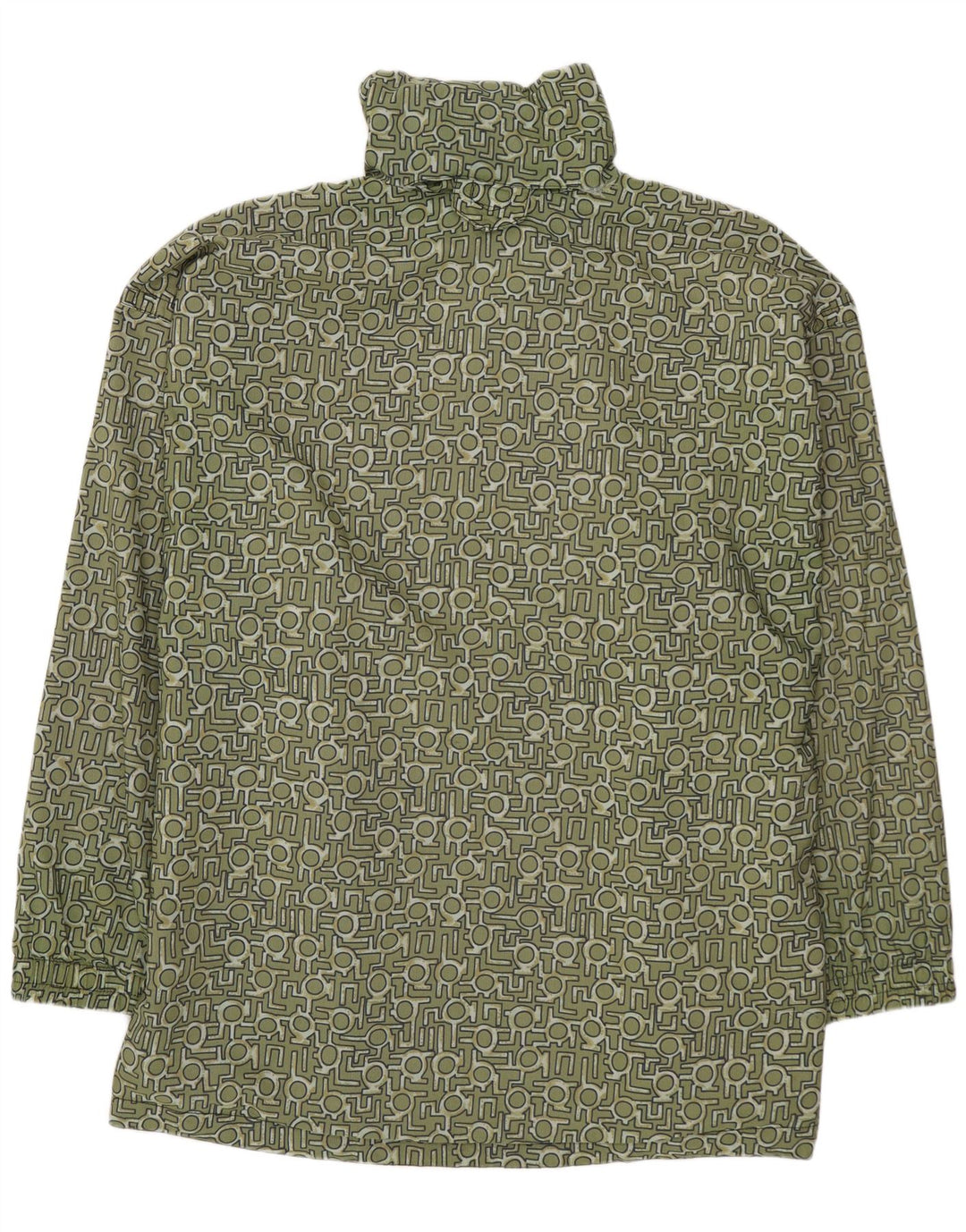 Мужской анорак PROLINE UK 44 2XL Зеленый с геометрическим узором