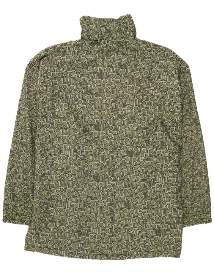 Мужской анорак PROLINE UK 44 2XL Зеленый с геометрическим узором